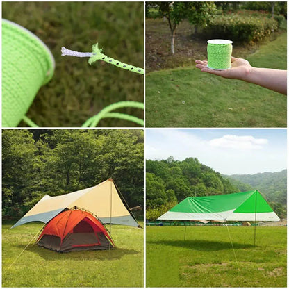Reflective Paracord 50M - 2.5mm Parachute Cord for Camping, Survival, and Outdoor Use