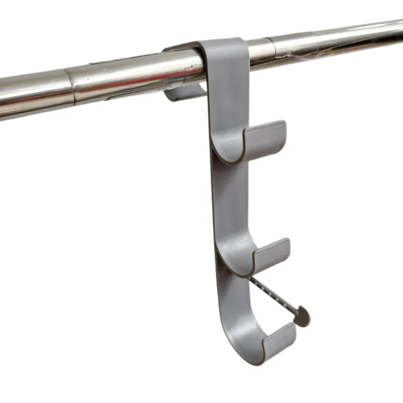 Adjustable Pool Pole Hooks - 2/3-Hook Swimming Pool Equipment Hanger for Telescopic Skimmer Poles and Pool Accessories