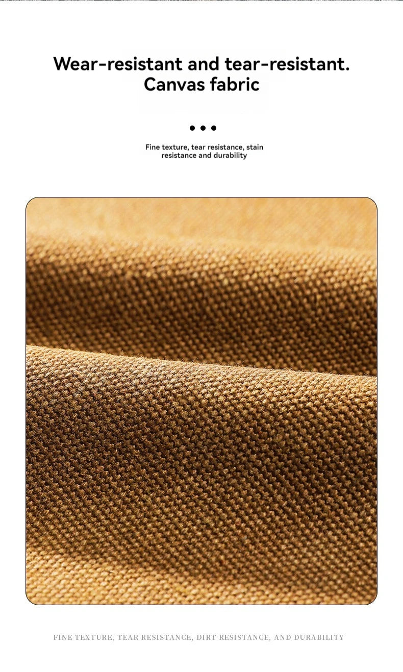 Camping Tent Peg Storage Bag - Canvas Organizer with Handle for Stakes, Ropes & Hammer