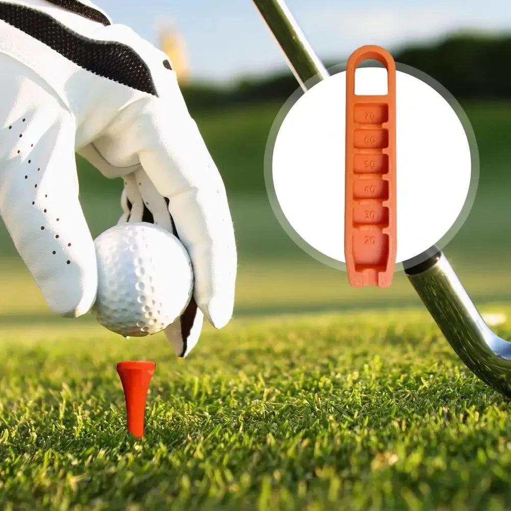 Adjustable Golf Tee Height Regulator - Portable Tee Stand with 20-70mm Precision Positioning - Essential Golf Training Tool