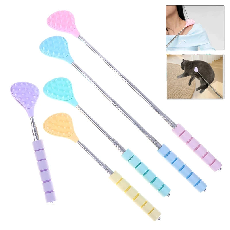 Retractable Dual-Spike Back Scratcher & Massage Tool