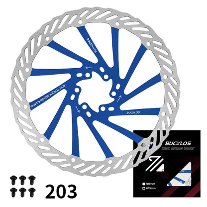 Ultralight Hydraulic Disc Brake Rotor 160/180/203mm - Mountain & Road Bike Compatible with Free Mounting Bolts
