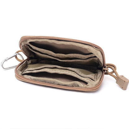 Tactical Waterproof EDC Pouch - Multi-Purpose Waist Bag with Card Slots, Zippers & Travel Kit Features