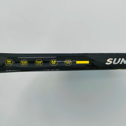 3K Carbon Fiber Beach Tennis Racket - Full Carbon Rough Surface for Men & Women - Complete Set