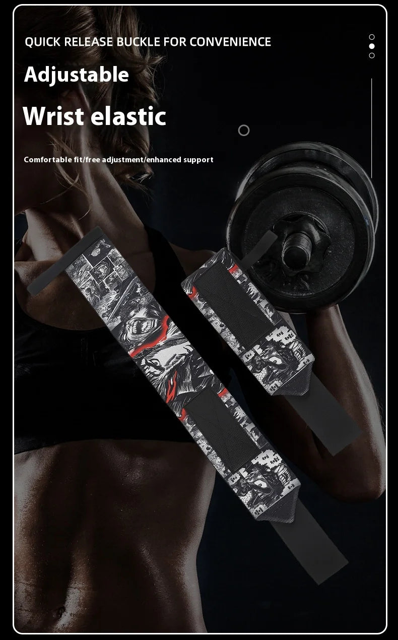 Professional Weightlifting Wrist Straps - Gym Support Equipment for Strength Training (1 Pair)