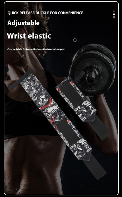 Professional Weightlifting Wrist Straps - Gym Support Equipment for Strength Training (1 Pair)