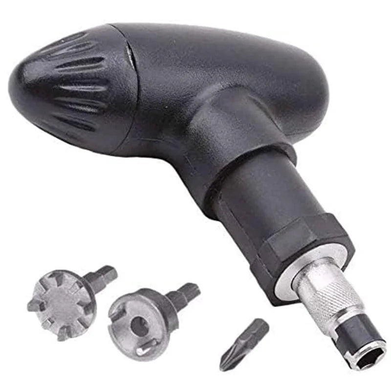 Professional Golf Spike Wrench - Black Ratcheting Remover Tool for Golf Shoe Spikes - Durable Adjustable Golf Accessory