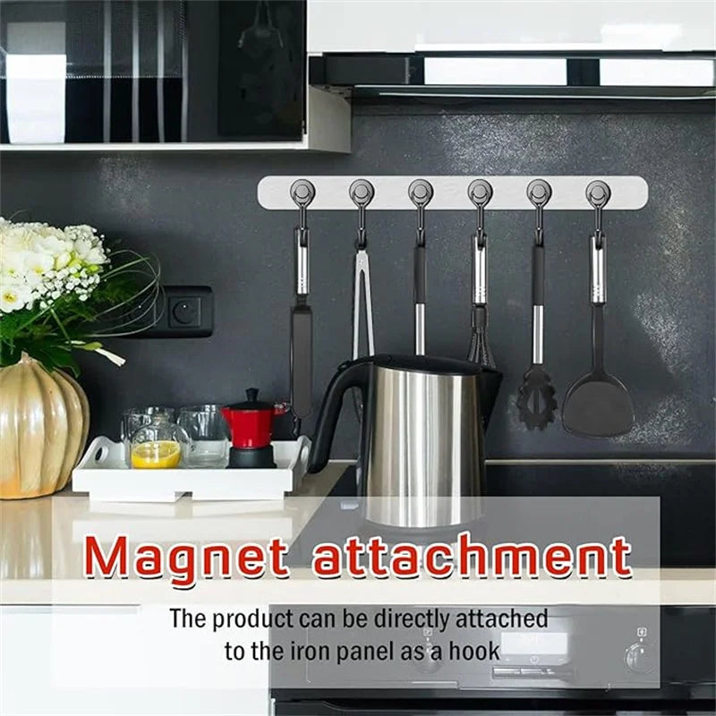 Heavy Duty Neodymium Magnetic Hooks - Extra Strong Magnets for Camping, Garage & Outdoor Storage (10-30 lbs, 3-20 Pack)