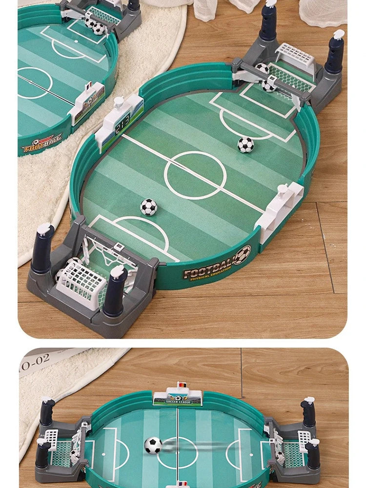 Mini Tabletop Soccer Game - Portable Desktop Foosball for Family & Friends
