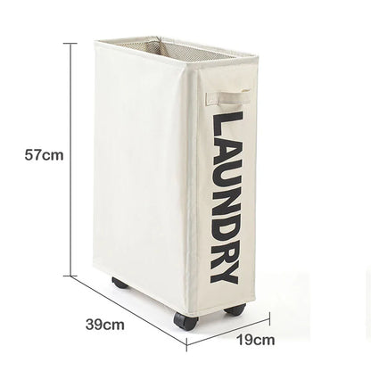 Large Capacity Rolling Laundry Basket - Multifunctional Foldable Waterproof Storage Bag for Dirty Clothes and Yoga Mats