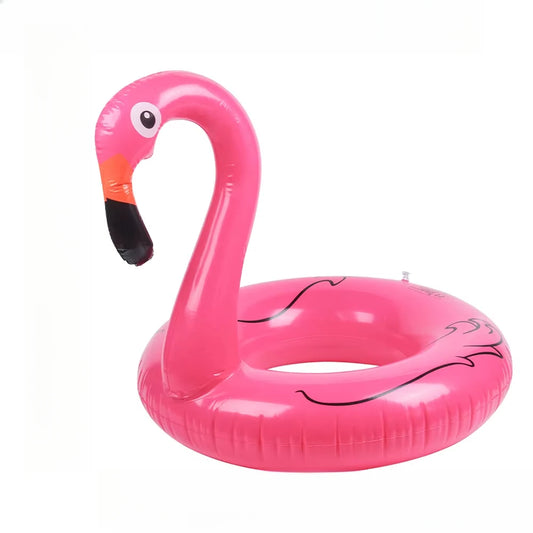 Adult Flamingo Swimming Ring - Inflatable Pool Float for Summer Water Parties and Beach Fun