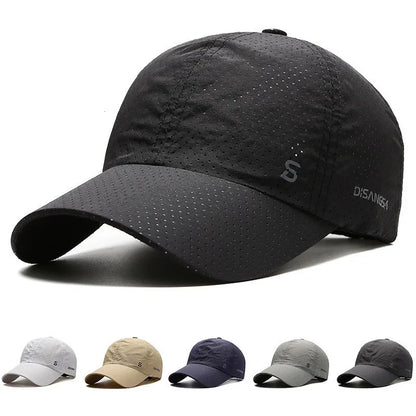 Men's Quick-Dry Breathable Baseball Cap - Outdoor Sun Hat for Summer Fishing