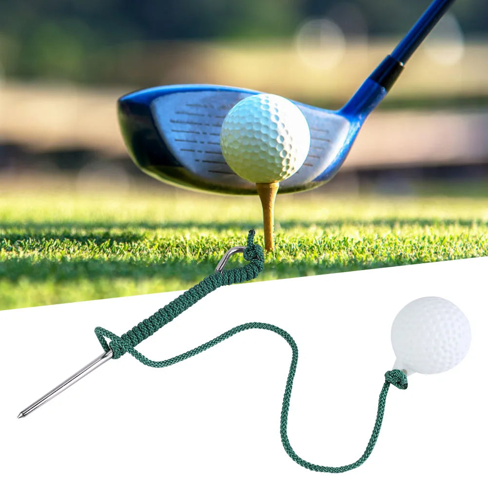 Golf Swing Training Aid - Portable Practice Rope Ball with Airflow Design