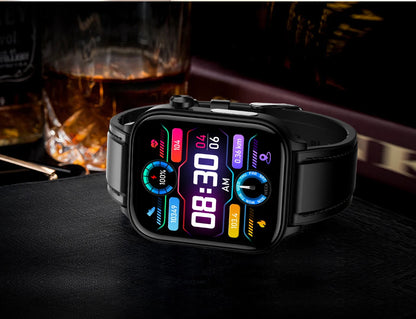 Advanced Health Monitoring Smart Watch - ECG+PPG, Blood Pressure, Heart Rate, 1.96" AMOLED Display, 100+ Sports Modes (Men & Women)