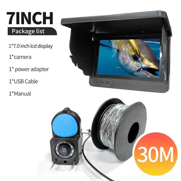 Handheld Fish Finder with 4.3 Inch 1080P LCD Display - Portable Underwater Fishing Camera with 120° View and Night Vision