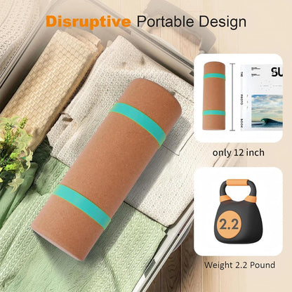 Premium Cork Balance Board - Foot Strengthener and Ankle Stability Trainer for Yoga and Rehabilitation