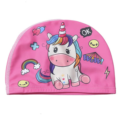 Professional Cartoon Swimming Cap for Kids
