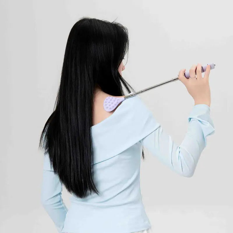 Retractable Dual-Spike Back Scratcher & Massage Tool