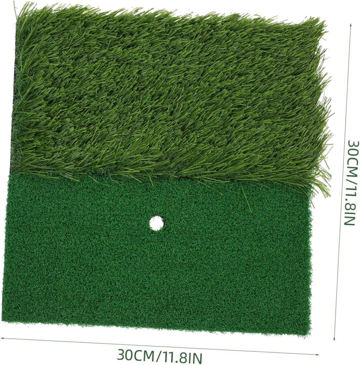 Portable Golf Practice Mat - Artificial Turf Hitting Mat with Tee Hole for Swing & Chipping Training (Backyard/Garage)