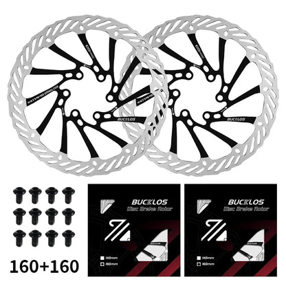 Ultralight Hydraulic Disc Brake Rotor 160/180/203mm - Mountain & Road Bike Compatible with Free Mounting Bolts