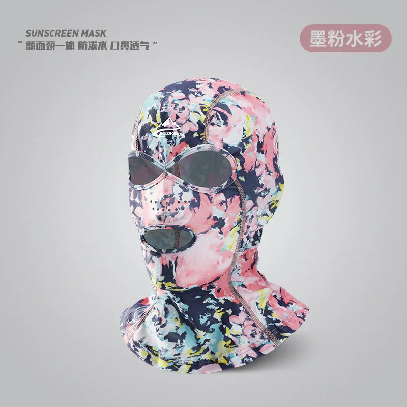 UV Protection Swimming Face Mask - Breathable Diving Cap for Men & Women Beach Sun Protection