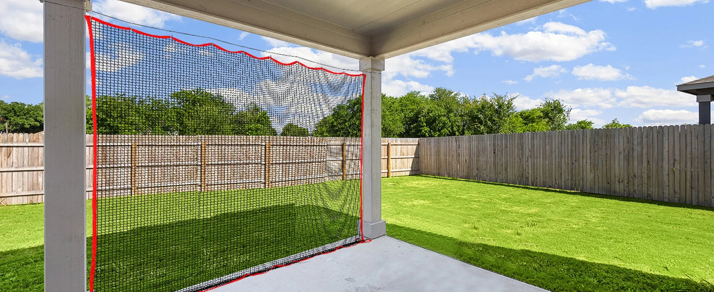 10x10 Ft Heavy Duty Golf Practice Net - High Impact Barrier Netting for Training