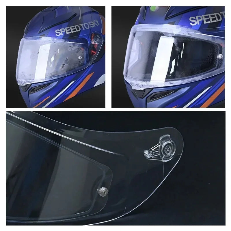 Motorcycle Helmet Visor Lens – Full Face Shield with Anti-UV, Anti-Fog & Anti-Scratch Protection