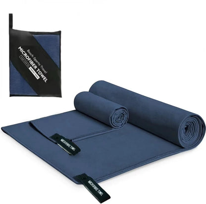Ultralight Microfiber Sports Towel - Quick Dry Portable Beach Towel with Pocket for Swimming, Pool, Gym, Fitness & Yoga