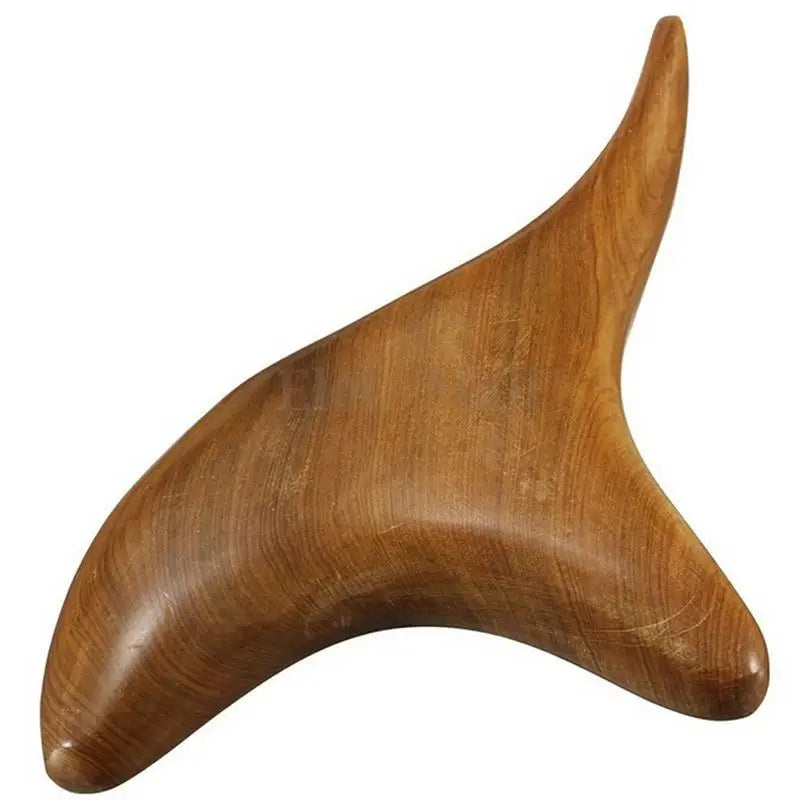 Triangular Wooden Body Massager - Neck & Blood Circulation Therapy Tool with Fragrant Trigeminal Wood for Reflexology & SPA