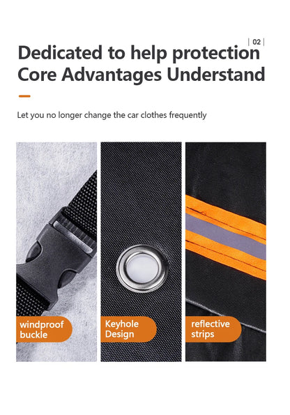 Universal Motorcycle Cover - Waterproof Oxford Fabric with UV Protection, Dustproof & Sunshade for Outdoor Motorbike Storage