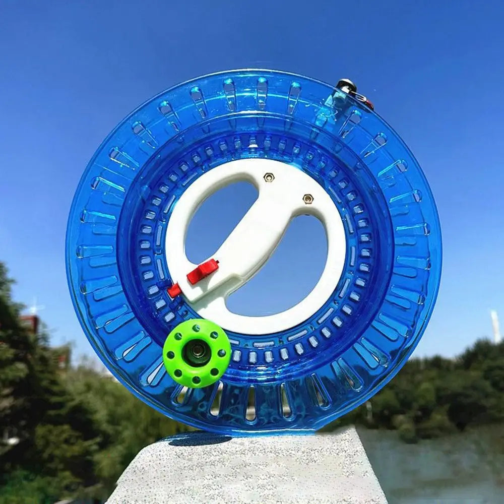 Premium PET Kite Line Winder with Lock - Fire Wheel String Spool - 18/20/22/26cm - Flying Kite Reel with String