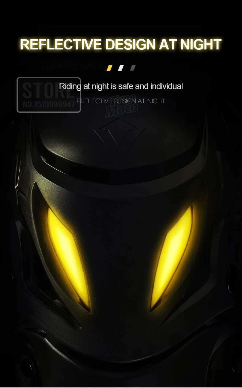 Motorcycle Knee and Elbow Protection Guards - Motocross Off-Road Racing MTB Pads