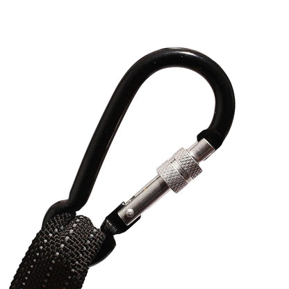 Anti-Fall Safety Lanyard with Carabiner Hook - Bungee Tether Tool Rope for Climbing, Aerial Work & Working at Heights Accessories