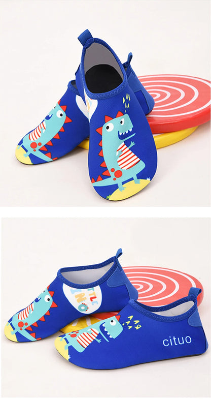Quick-Dry Aqua Water Shoes for Kids - Lightweight Barefoot Beach Swimming Shoes for Boys & Girls