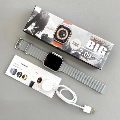 49mm Ultra Smart Watch - 2.09" AMOLED Screen, Bluetooth Call, Heart Rate Monitor, Fitness Tracker & Health Monitoring (Men & Women)
