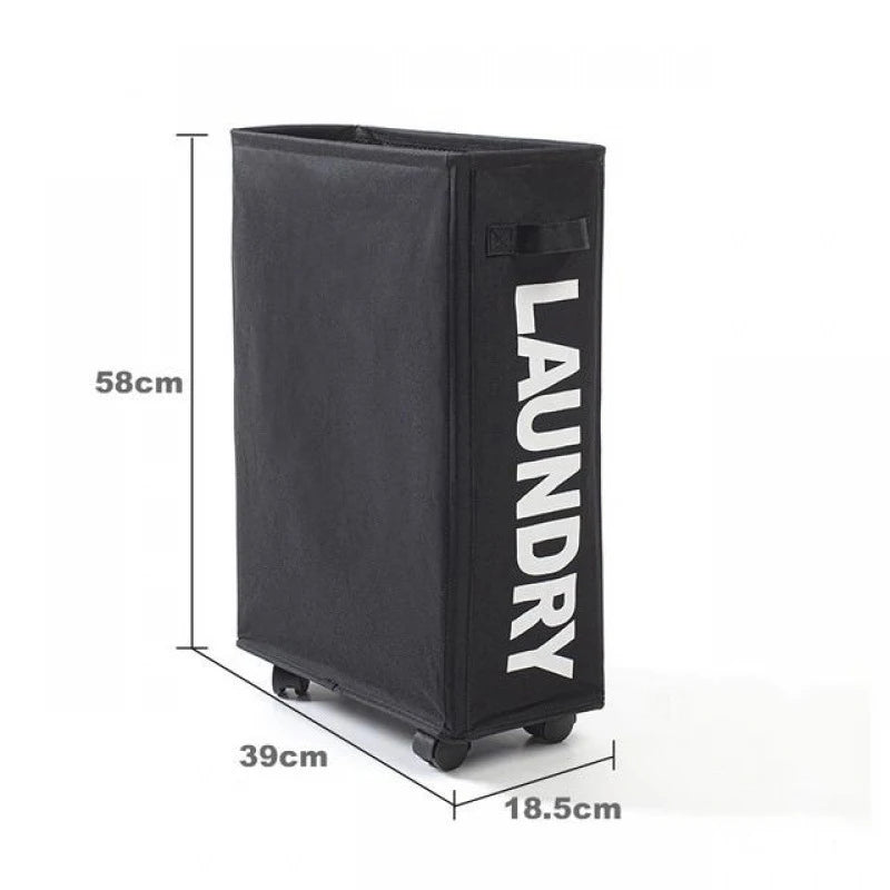 Large Capacity Rolling Laundry Basket - Multifunctional Foldable Waterproof Storage Bag for Dirty Clothes and Yoga Mats