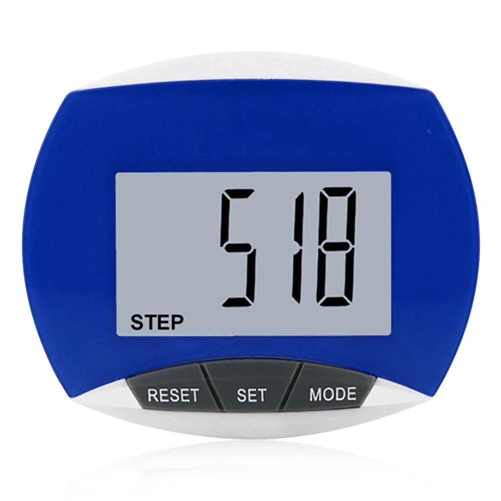 LCD Clip-On Pedometer - Accurate Step Counter with Distance & Calorie Tracking