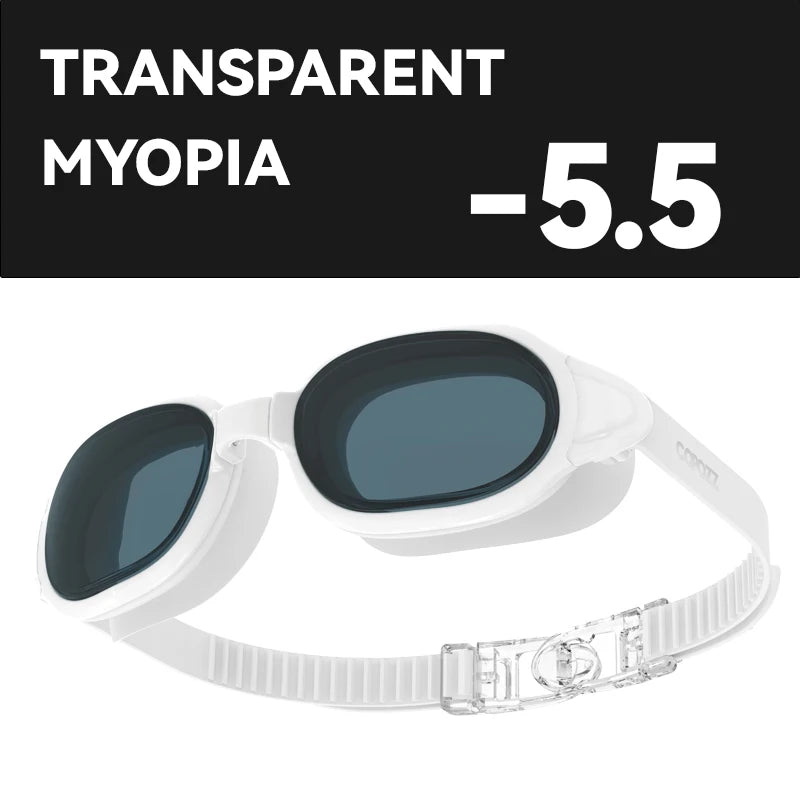 Prescription Swimming Goggles with Anti-Fog UV Protection - Myopia Diopter Swim Eyewear