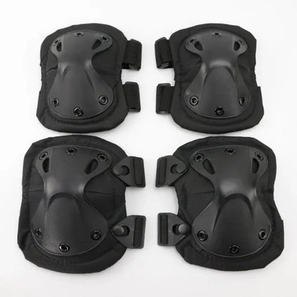 4-Piece Tactical Protective Gear Set - Knee & Elbow Pads for Outdoor Sports, Cycling, Mountaineering & Hiking