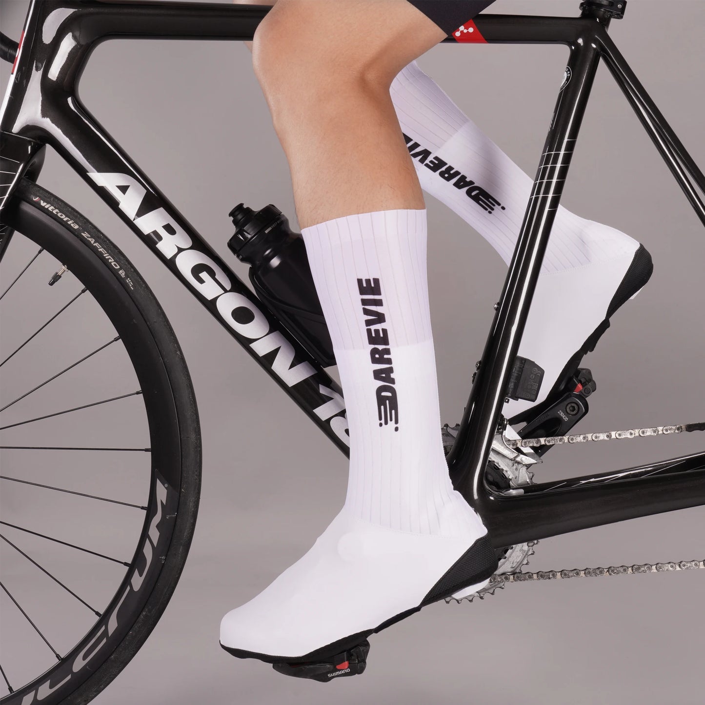 Aero Striped Cycling Shoe Covers - Waterproof Windproof Anti-Slip Overshoes for Road & MTB Bikes