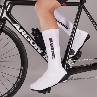 Aero Striped Cycling Shoe Covers - Waterproof Windproof Anti-Slip Overshoes for Road & MTB Bikes