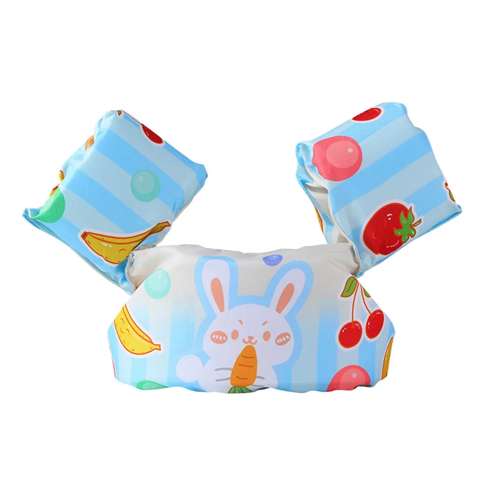 Adjustable Baby Swimming Life Jacket - Cartoon Foam Arm Sleeves with Safety Float Ring for Pool Training
