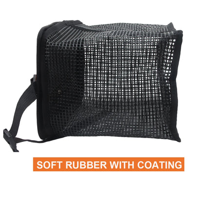 Portable Collapsible Mesh Fish Basket - Foldable Floating Fishing Holder for Caught Fish and Minnow Bait