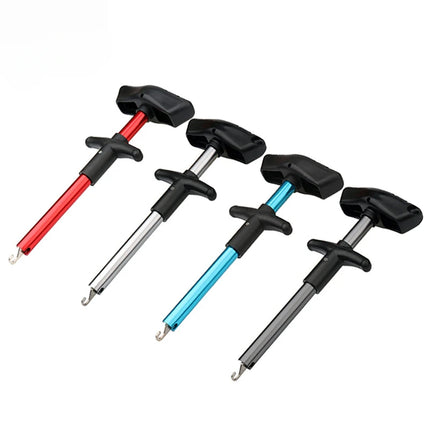 Portable Aluminum Fish Hook Remover - T-Hook Taker Tool for Fishing Tackle Equipment (1 Piece)