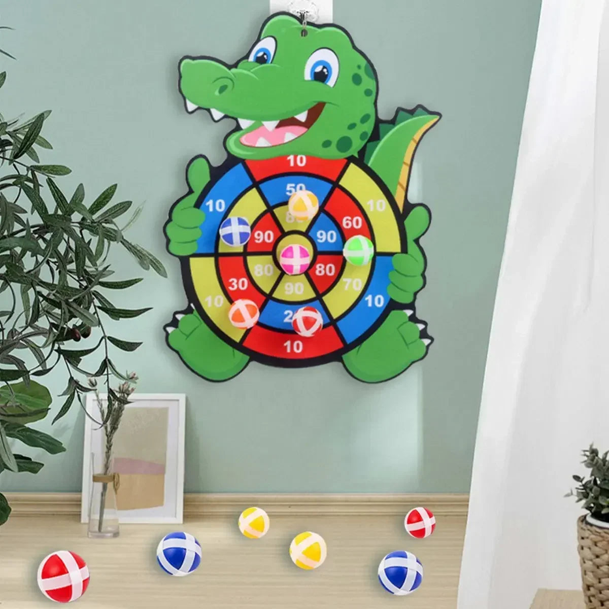 Jungle Animal Dart Plate Board - Panda Safari Birthday Party Favors for Kids