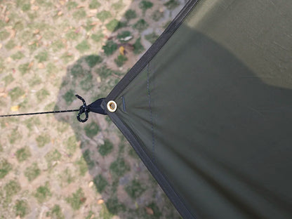 Waterproof Camping Tarp - 3500mm PU Coated 190T Polyester Sun Shelter with UV Protection - Multiple Sizes Available