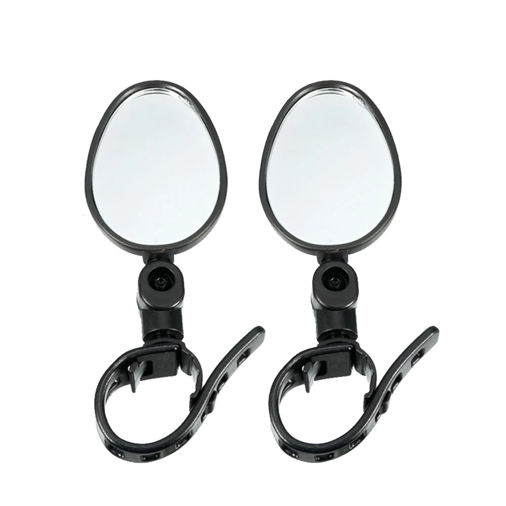 2PCS Universal Bike Handlebar Mirror - 360° Adjustable Rotatable Rearview for MTB & Road Bikes
