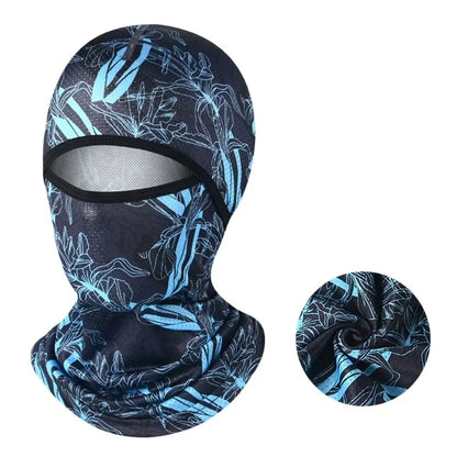 Ice Silk Cycling Balaclava - Full Face Sun Protection Cap for Bike & Motorcycle | Anti-UV Sports Headwear for Men