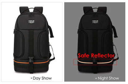 Large Capacity Camera Backpack - Waterproof Oxford DSLR Bag with 15.6" Laptop Compartment