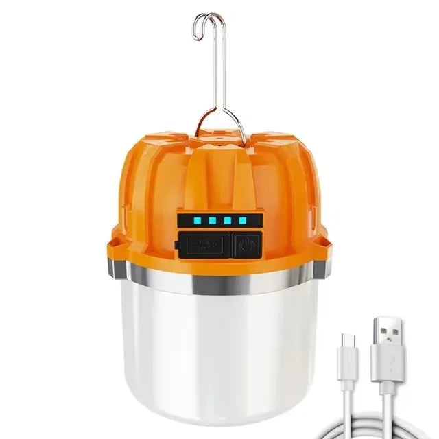 Portable 10W COB+LED Outdoor Lantern - 1800mAh USB Rechargeable Camping Light for Hiking, Fishing & Night Adventures